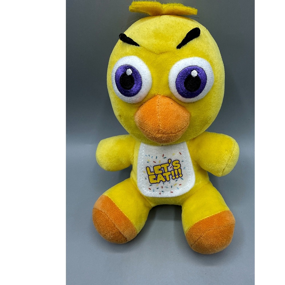Funko Five Nights at Freddys Chica Plush Yellow Chicken Lets Eat Bib 7 Inch